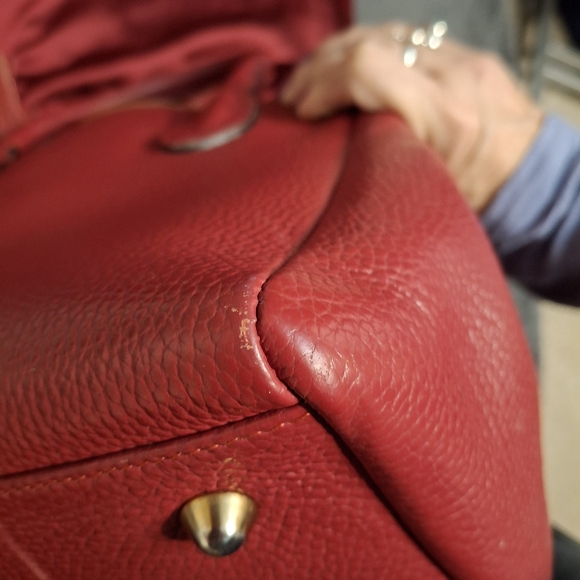 Valentino Ally Red Leather handbag crossbody strap included - Picture 8 of 16